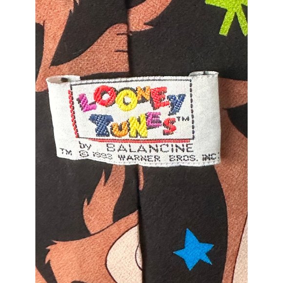 Looney Tunes Taz Men's Tie by Balancine Warner Bros.  100% Silk - Picture 5 of 5